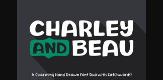 Charley and Beau Font Poster 1