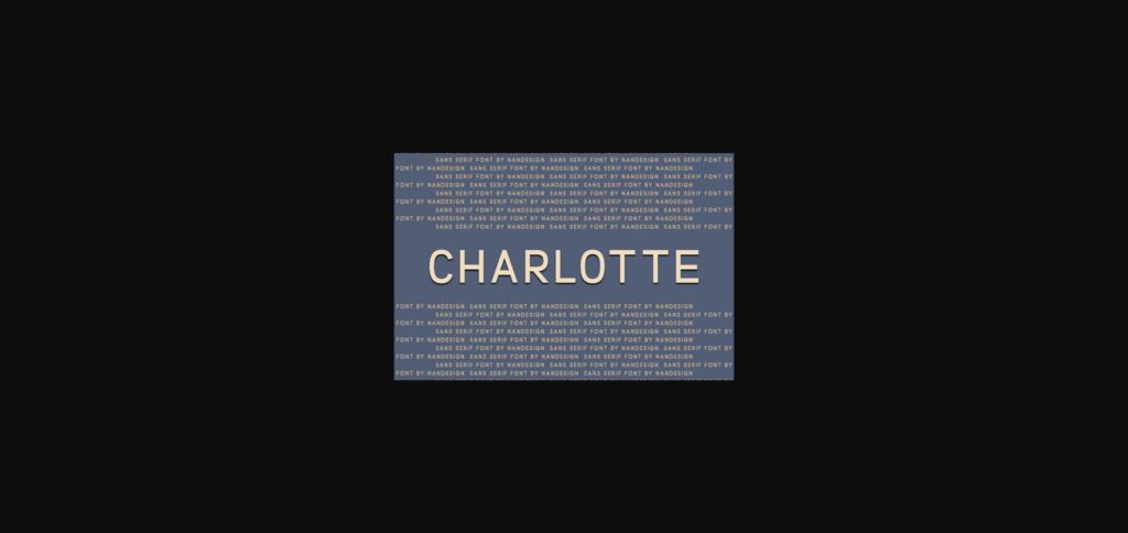 Charlotte Font Poster 3