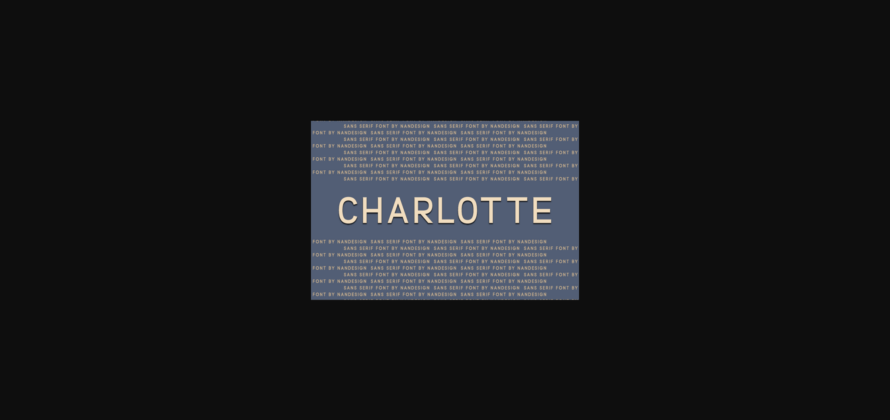 Charlotte Font Poster 3