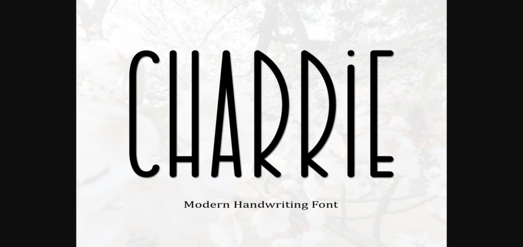 Charrie Font Poster 3