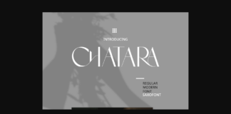 Chatara Font Poster 1