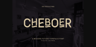 Cheboer Font Poster 1