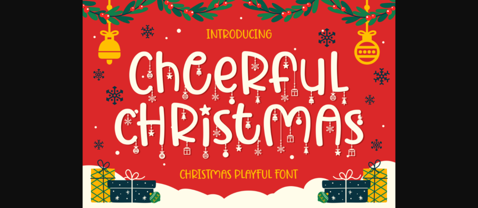 Cheerful Christmas Font Poster 3