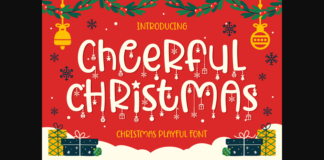 Cheerful Christmas Font Poster 1