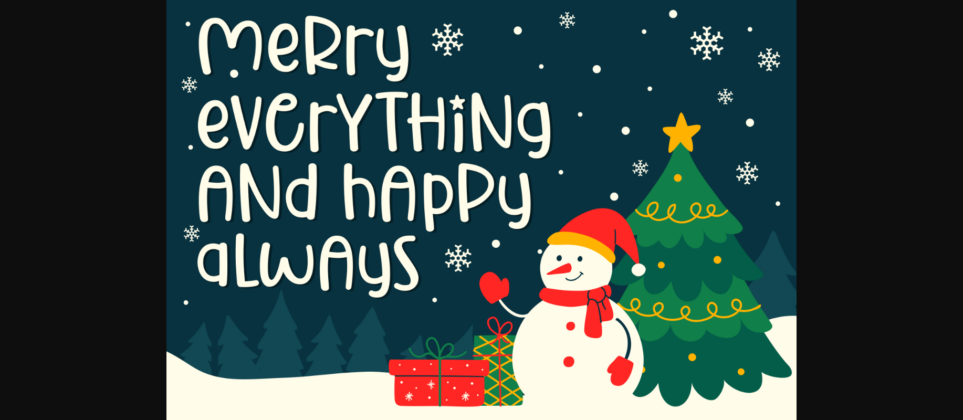 Cheerful Christmas Font Poster 2