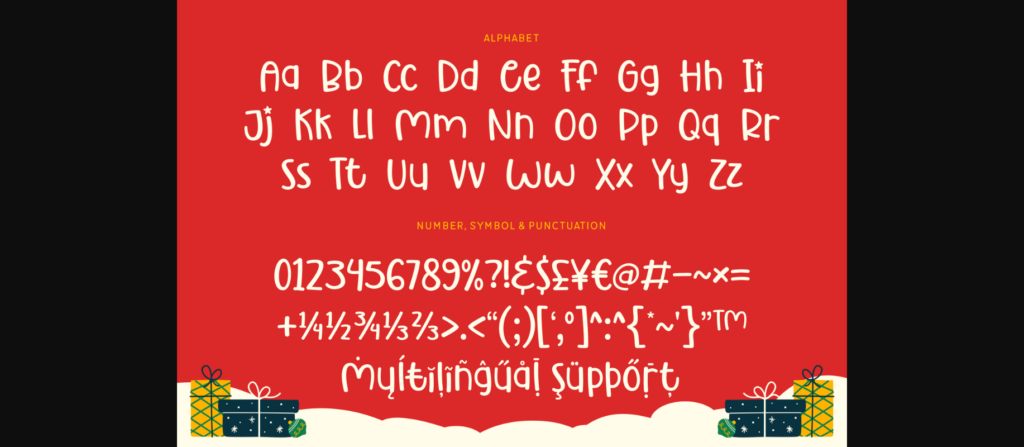 Cheerful Christmas Font Poster 9