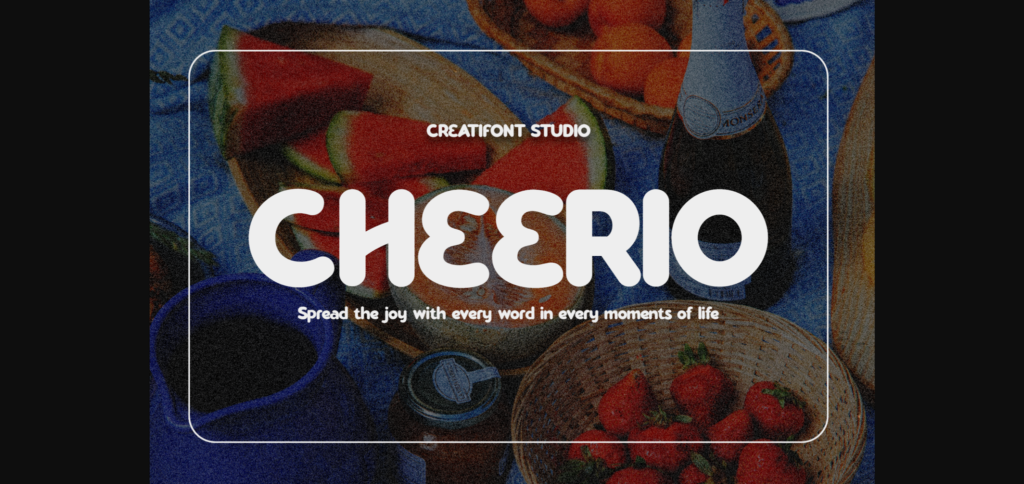 Cheerio Font Poster 3