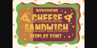 Cheese Sandwich Font Poster 1