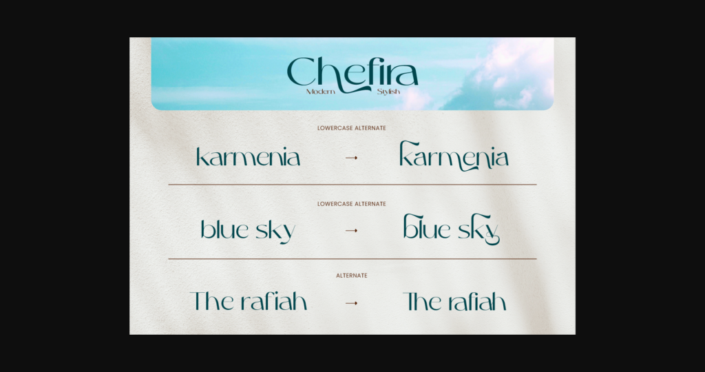 Chefira Font Poster 7