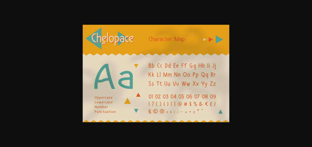 Chelopace Font Poster 2