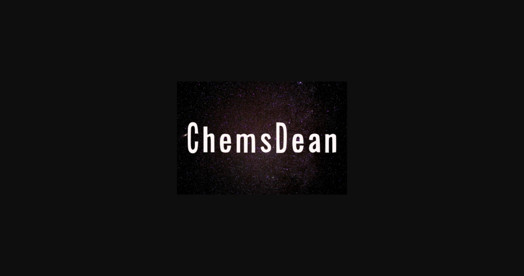 Chems Dean Font Poster 3