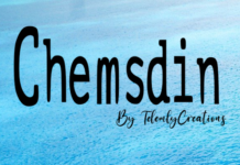 Chemsdin Fonts