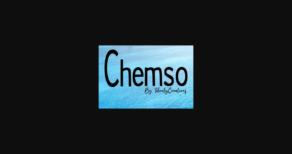 Chemso Font Poster 3