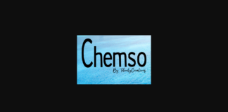 Chemso Font Poster 1