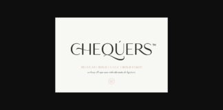 Chequers Font Poster 1