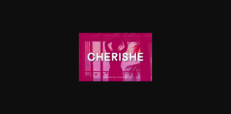 Cherishe Font Poster 1