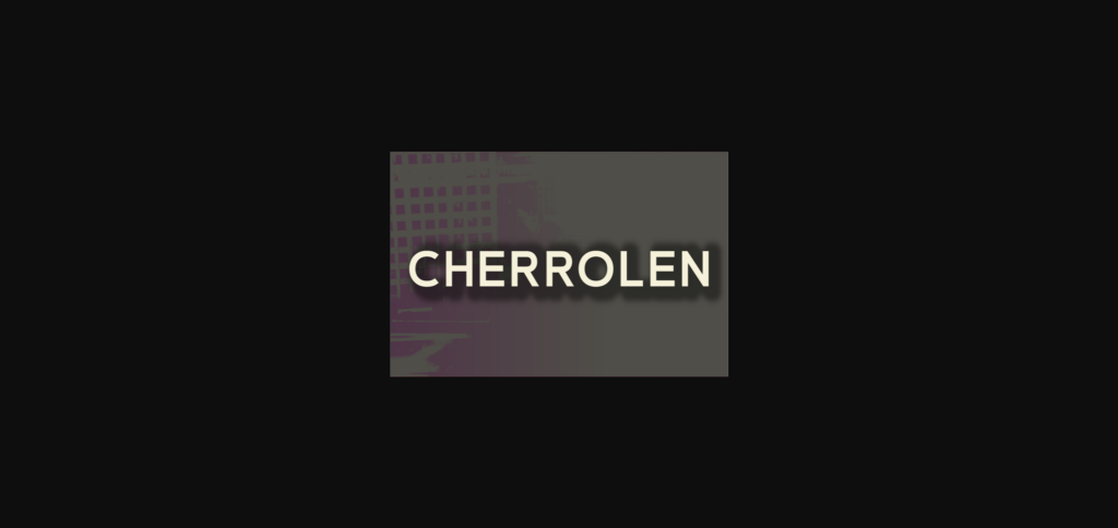 Cherrolen Font Poster 3