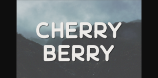 Cherry Berry Font Poster 1