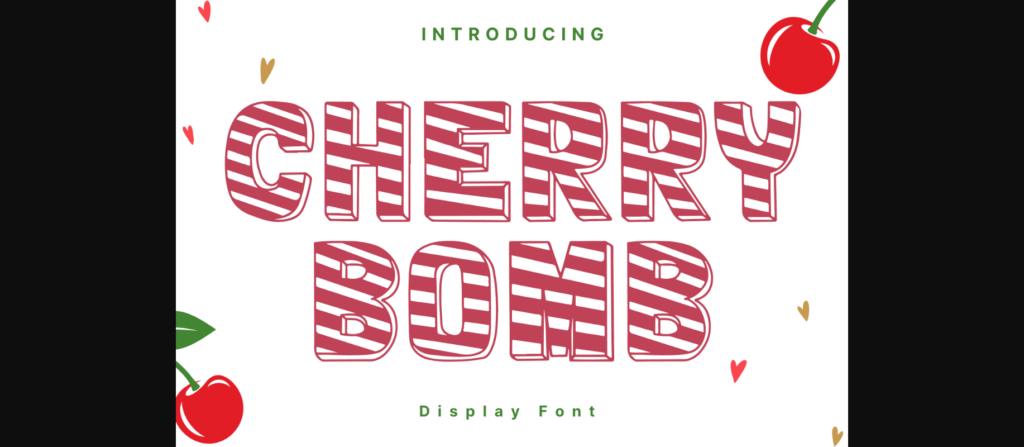 Cherry Bomb Font Poster 3