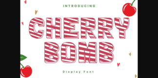 Cherry Bomb Font Poster 1