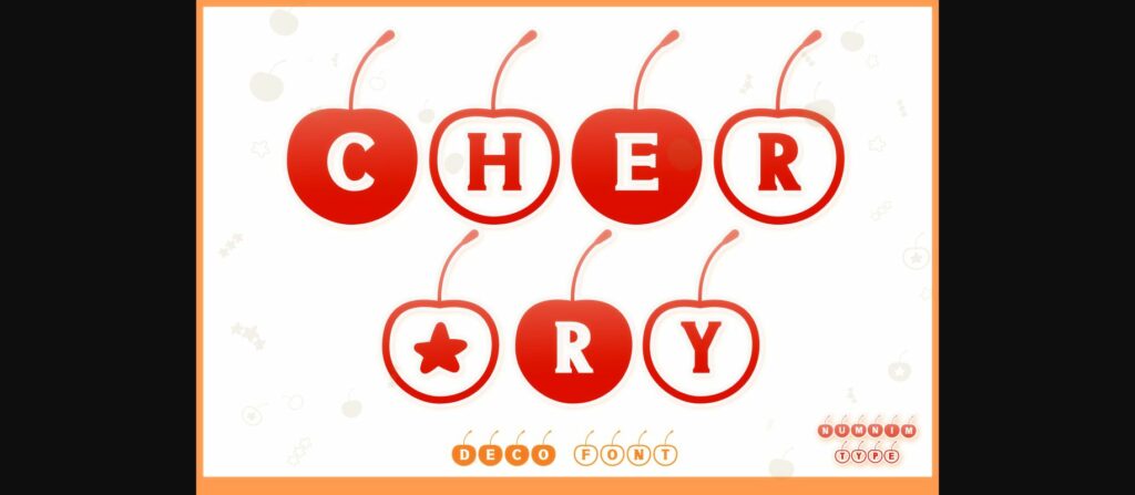 Cherry Font Poster 1