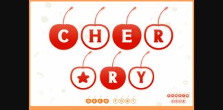 Cherry Font Poster 1