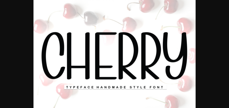 Cherry Font Poster 3