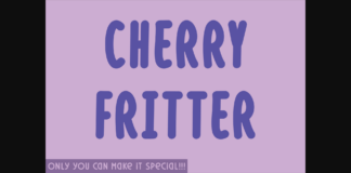 Cherry Fritter Font Poster 1