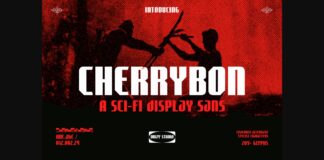 Cherrybon Font Poster 1