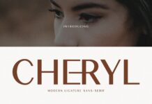 Cheryl Font Poster 1