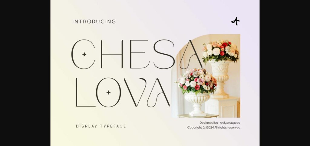 Chesalova Font Poster 3