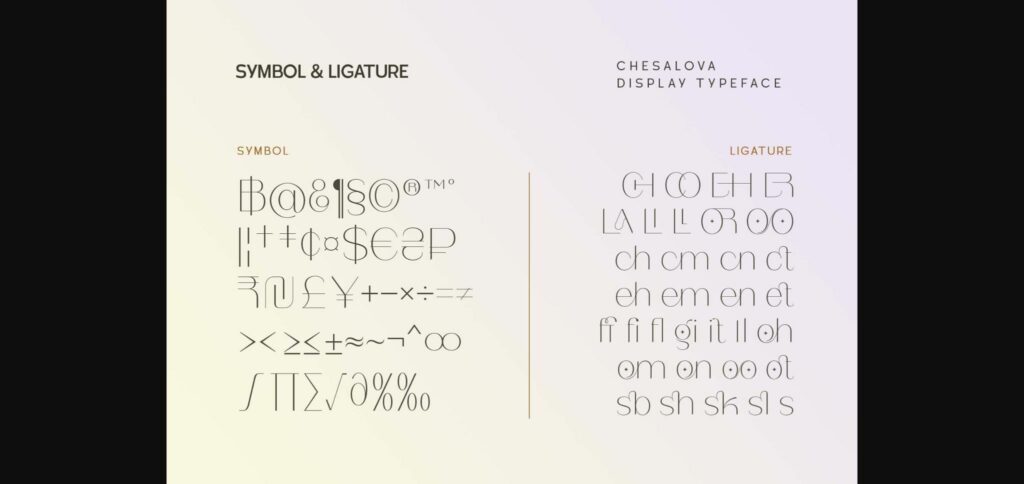 Chesalova Font Poster 11