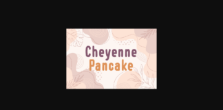 Cheyenne Pancake Font Poster 1