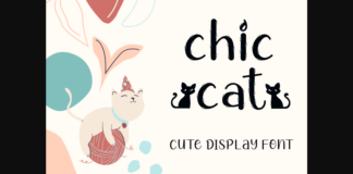 Chic Cat Font Poster 1