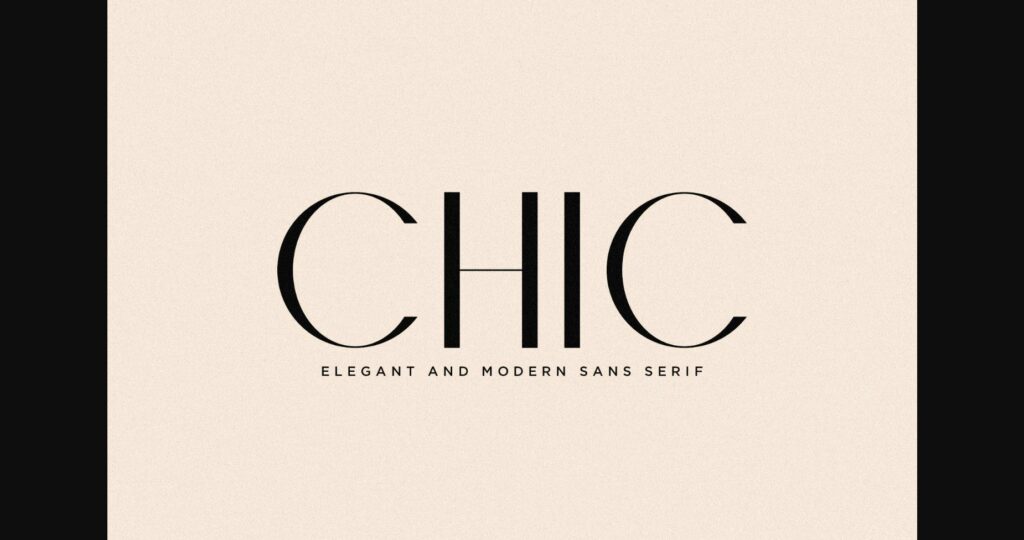 Chic Font Poster 3