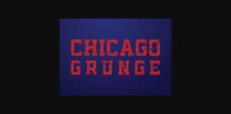 Chicago Grunge Font Poster 1