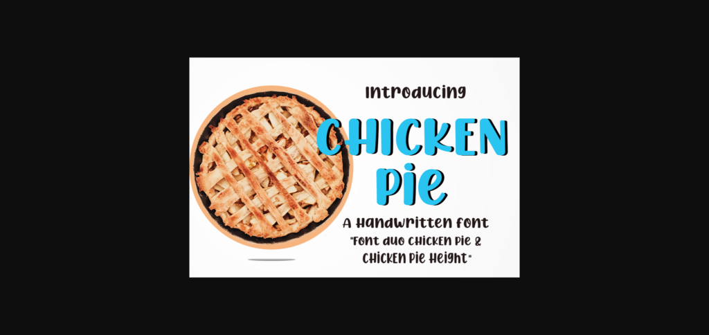 Chicken Pie Font Poster 3