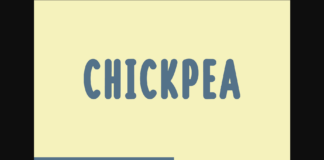 Chickpea Font Poster 1