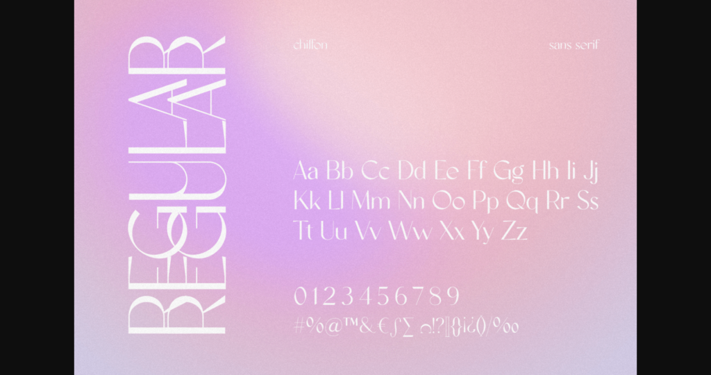 Chiffon Font Poster 6