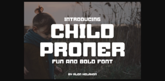 Child Proner Font Poster 1