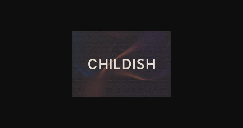 Childish Font Poster 3