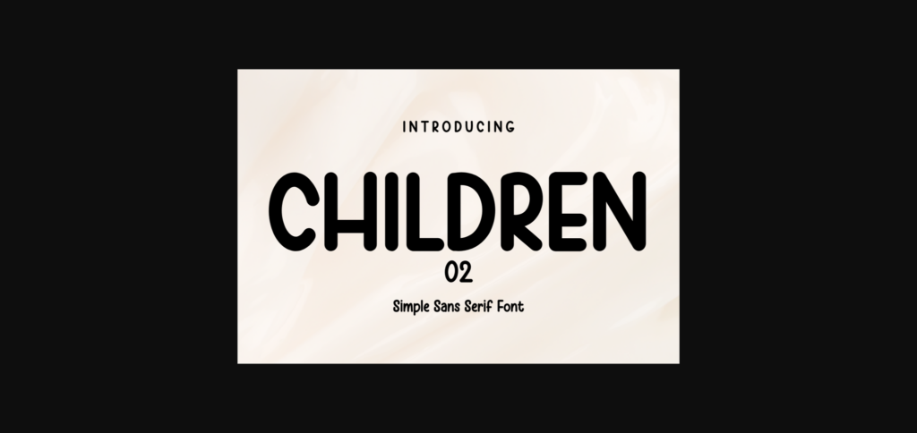 Children Font Poster 3