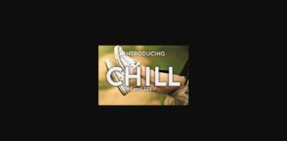 Chill Font Poster 1