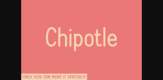 Chipotle Font Poster 1