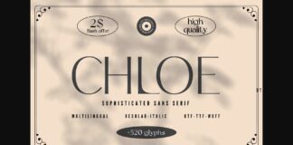 Chloe Font Poster 1