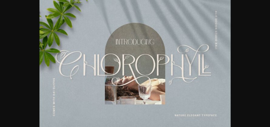 Chlorophyll Font Poster 3