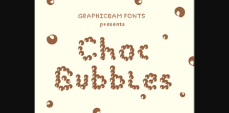 Choc Bubbles Font Poster 1