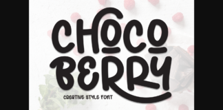 Choco Berry Font Poster 1