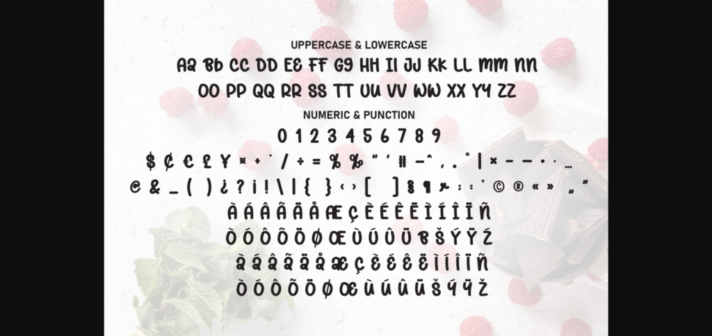 Choco Berry Font Poster 9