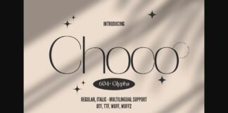 Choco Font Poster 1